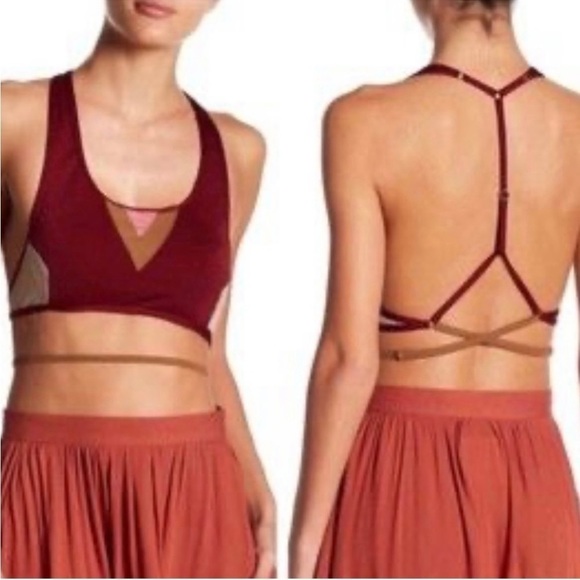 One‎ Teaspoon NWT Mayflower Bralette Merlot Red Size S - Picture 5 of 7